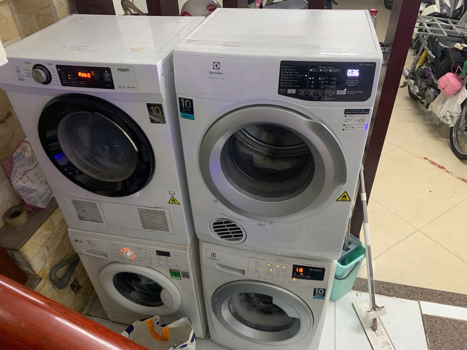 Vệ Sinh Máy Giặt Lồng Ngang